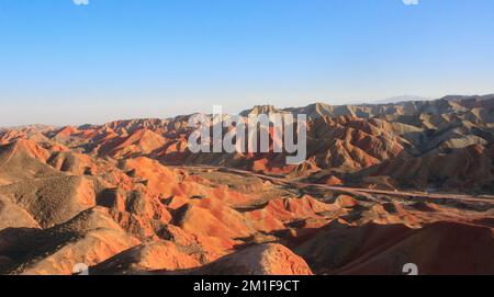 Zhangye Danxia National Geological Park, Gansu, China Stockfoto