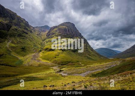 Aonach Dubh, eine der drei Schwestern im Pass von Glencoe, Schottland Stockfoto