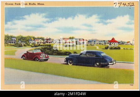 Ocean Park, Oak Bluffs, Massachusetts , Cities & Towns, Tichnor Brothers Collection, Postkarten der Vereinigten Staaten Stockfoto