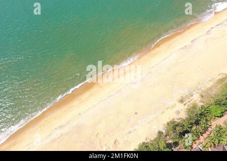 Blick auf den Strand in der Nähe von Bekal Fort, Kasaragod District, Kerala, Indien Stockfoto