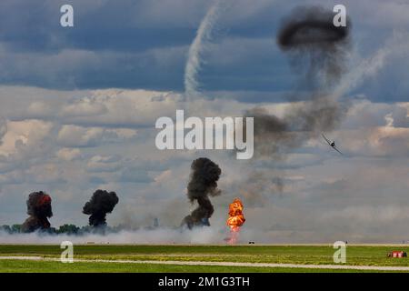 Pearl Harbor Attack Nachstellung am 7 1941. Dezember Stockfoto