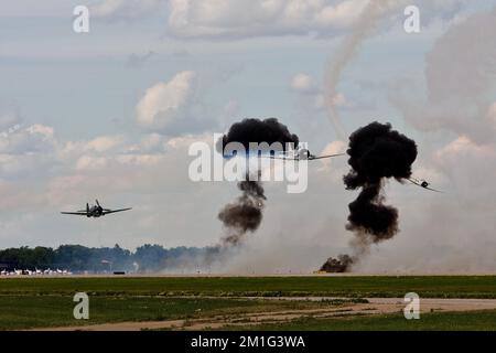 Pearl Harbor Attack Nachstellung am 7 1941. Dezember Stockfoto