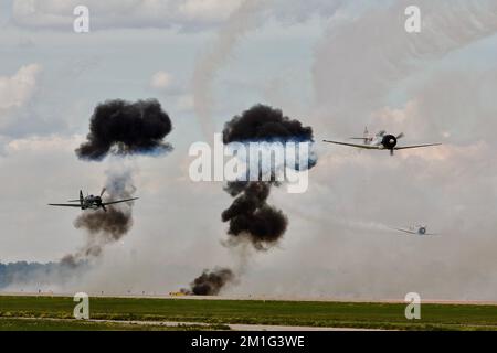 Pearl Harbor Attack Nachstellung am 7 1941. Dezember Stockfoto