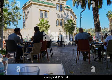 Ein klassisches Café in Marokko Stockfoto