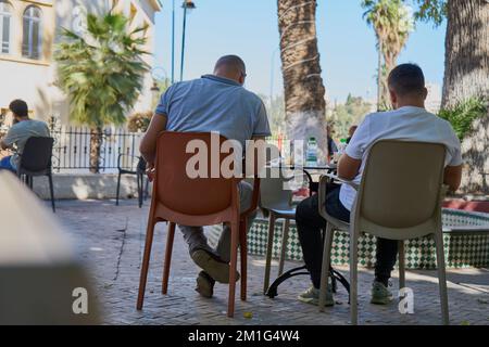 Ein klassisches Café in Marokko Stockfoto