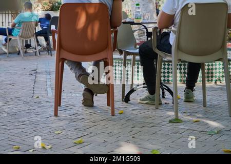 Ein klassisches Café in Marokko Stockfoto