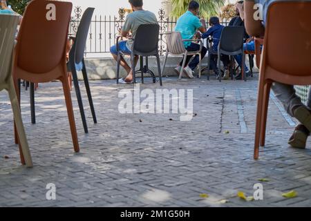 Ein klassisches Café in Marokko Stockfoto