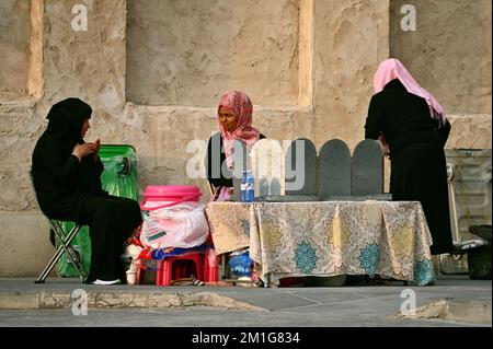 Eindrücke vom traditionellen Markt Souk Waqif in Doha Stockfoto