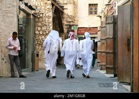 Eindrücke vom traditionellen Markt Souk Waqif in Doha Stockfoto