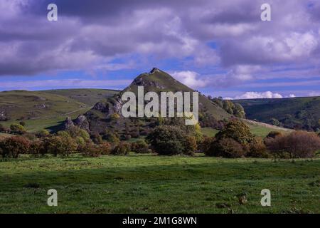 Parkhouse Hill Mitte Herbst von der Seite von Staffordshire aus gesehen Stockfoto