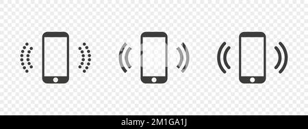 Handy. Symbole für klingelnde Telefone. Hotline-Symbole. Smartphone-Symbol. Vektordarstellung Stock Vektor