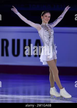 Turin, Italien. 11.. Dezember 2022. Isabeau Levito (USA - Senior Women 2. Place) während der ISU Skating Grand Prix Finals 2022 - Day4, Ice Sports in Turin, Italien, Dezember 11 2022 Kredit: Independent Photo Agency/Alamy Live News Stockfoto