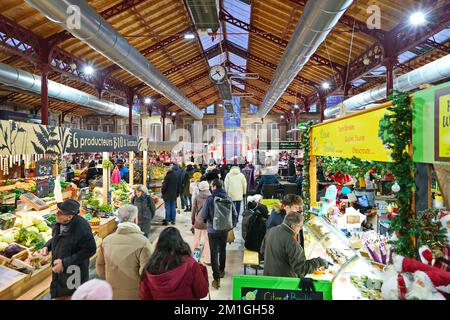 Covered Market of Colmar (Le Marché Couvert de Colmar) Colmar, Frankreich - Dezember 2022 Stockfoto