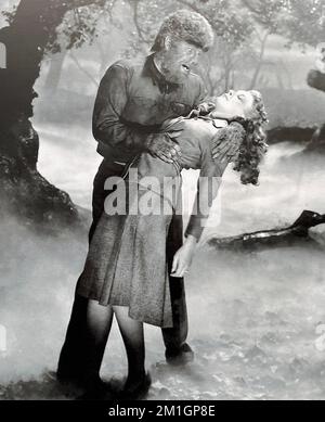 DER WOLF MAN 1941 Universal Picturs Film mit Lon Chaney Jnr und Evelyn Ankers Stockfoto