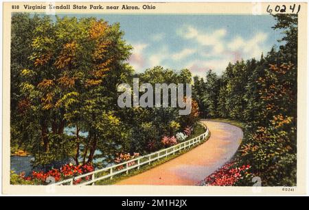 Virginia Kendall State Park, in der Nähe von Akron, Ohio, Parks, Tichnor Brothers Collection, Postkarten der Vereinigten Staaten Stockfoto