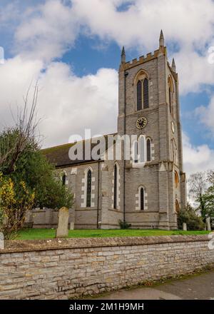 St. James-Kirche im Warwickshire-Dorf Alveston. Stockfoto