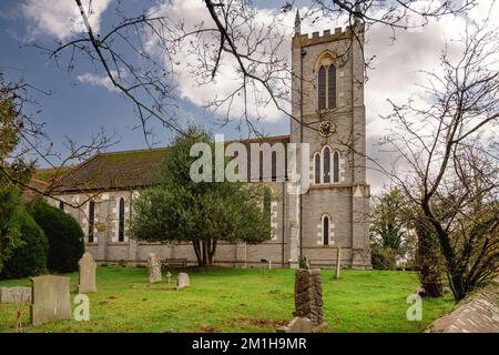 St. James-Kirche im Warwickshire-Dorf Alveston. Stockfoto