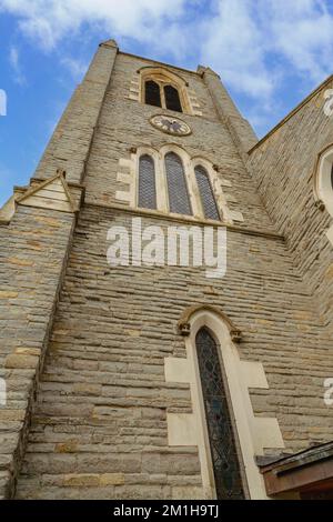 St. James-Kirche im Warwickshire-Dorf Alveston. Stockfoto