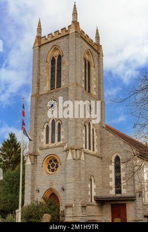 St. James-Kirche im Warwickshire-Dorf Alveston. Stockfoto