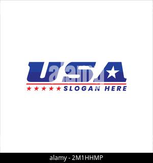 Logo „Made in the USA“, Etiketten und Abzeichen auf weißem Hintergrund Stock Vektor