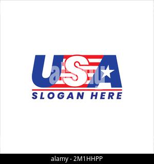 Logo „Made in the USA“, Etiketten und Abzeichen auf weißem Hintergrund Stock Vektor