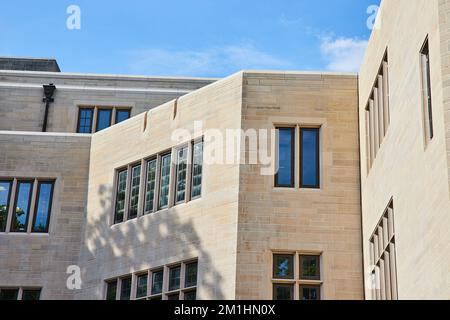 Kalksteincampusgebäude in Indiana Stockfoto