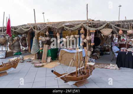 Internationales Dhow Festival im Katara Cultural Village Doha, Katar. Stockfoto