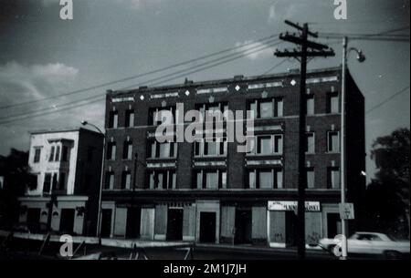 383 Broadway, East Side bei Cross St. , Gebäude. Lawrence Stockfoto