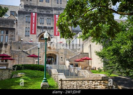 Fassade des Buchladens der Indiana University in Bloomington Stockfoto