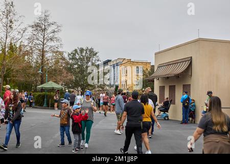 11. Dezember 2022. Orlando, Florida, USA. Disney's Hollywood Studios sind nicht weit entfernt. Disney's Hollywood Studios ist ein Themenpark im Walt Disney World Resort Stockfoto