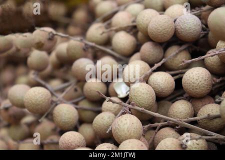 Leckere und gesunde Longan-Aktien zum Verkauf Stockfoto