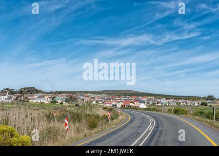 Elim, Südafrika - 21. September 2022: Blick auf Elim in der Provinz Westkap, von der Straße nach Bredasdorp aus gesehen Stockfoto