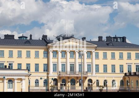 Helsinki, Finnland - 12. Juni 2022: Gebäude des Präsidentenpalastes. Stockfoto