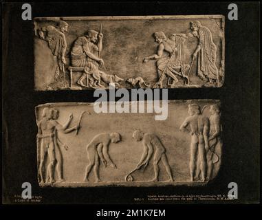 Archaische Bas Relief von der Mauer von Themistocles N M Athen, Antiquitäten, Basreliefs. Nicholas Catsimpoolas Kollektion Stockfoto