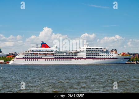 Helsinki, Finnland - 12. Juni 2022: Passagierschiff Europa im Hafen von Helsinki. Stockfoto