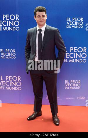 Madrid, Spanien. 12.. Dezember 2022. Truman Hanks besucht die Premiere „El peor Vecino del mundo“ (Ein Mann namens Otto) im Capitol Cinema in Madrid, Spanien (Foto von Carlos Dafonte/NurPhoto). Kredit: NurPhoto/Alamy Live News Stockfoto