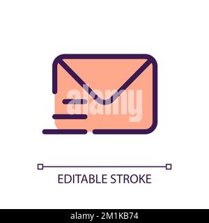 Buchstabenpixel Perfect RGB-Farb-ui-Symbol Stock Vektor