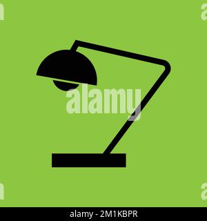 Symbol für Schreibtischleuchte isoliert. Bürokonzept. - Vektor. Vektordarstellung Stock Vektor