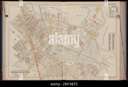 Atlas of Dorchester, West Roxbury und Brighton, Boston : Plate 6 , Real Property, Massachusetts, Boston, Maps, Grundbesitzer, Massachusetts, Boston, Maps, Dorchester Boston, Mass., Karten Norman B. Leventhal Map Center Collection Stockfoto