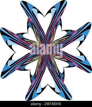 Herzblumen-Symbol. Stock Vektor