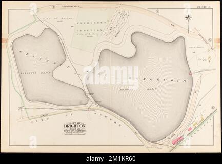 Atlas of the City of Boston, Brighton : Plate 8 , Boston Mass., Maps, Real Property, Massachusetts, Boston, Landkarten, Grundbesitzer, Massachusetts, Boston, Karten, Brighton Boston, Mass., Karten Norman B. Leventhal Map Center Collection Stockfoto