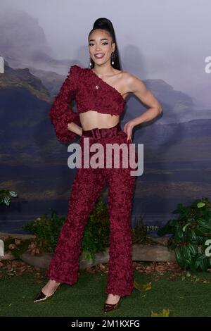 London, Vereinigtes Königreich 12. Dezember, 2022 . Cassie Clare wurde bei der Weltpremiere von „The Witcher: Blood Origin“ in der BFI Southbank fotografiert. Stockfoto