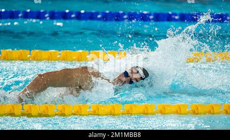 Melbourne, Australien. 13.. Dezember 2022. Gregorio Paltrinieri aus Italien tritt beim Freestyle-Finale der Herren 1500m bei der FINA World Swimming Championships 16. (25m) 2022 in Melbourne, Australien, am 13. Dezember 2022 an. Kredit: Hu Jingchen/Xinhua/Alamy Live News Stockfoto