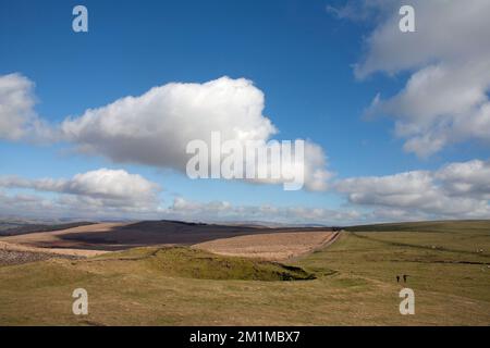 Bowstonegate von Sponnen über Lyme Park Cheshire England aus gesehen Stockfoto