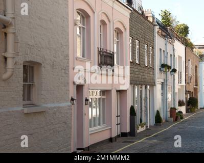 Small Mews (Montague Mews), Marylebone, London, Großbritannien Stockfoto