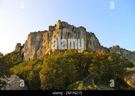 Landschaft Pietra di Bismantova Italien Stockfoto