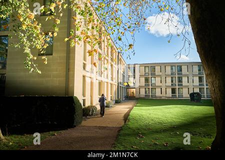 Foundress Court, Pembroke College (College oder Hall of Valence Mary), gegründet 1347, University of Cambridge, England. Stockfoto