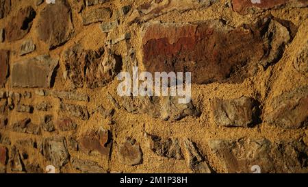 Alte italienische Steinmauer Stockfoto