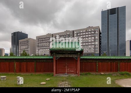 Ulaanbaatar, Mongolei - September 2022 - im Winterpalast von Kaiser Bogd Khan. Spektakuläres Museum in der Hauptstadt der Mongolei. Stockfoto