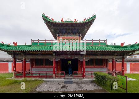 Ulaanbaatar, Mongolei - September 2022 - im Winterpalast von Kaiser Bogd Khan. Spektakuläres Museum in der Hauptstadt der Mongolei. Stockfoto